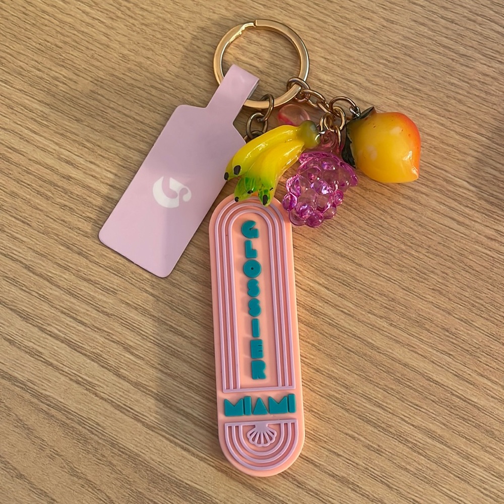 Glossier Miami keychain